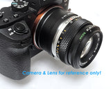 Fotasy Olympus OM lens to Sony E-Mount Mirrorless Camera Adapter, Compatible with a7 a7R a7S II III IV a9 a9II a7c Alpha 1 ZV-E10 a6600 a6500 a6400 a6300 a6000 a5100 a5000 a3500 a3000