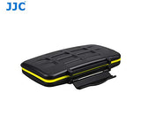 CF Card Case, JJC MC-CF6 Anti-Shock Water Resistant Memory Card Hard Case for 6 Pcs CF CompactFlash Cards with Lock