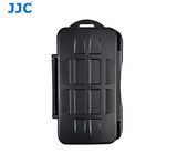 CF Card Case, JJC MC-CF6 Anti-Shock Water Resistant Memory Card Hard Case for 6 Pcs CF CompactFlash Cards with Lock