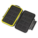 Micro SD Card Case, microSD Case, JJC MC-MSD16 Anti-Shock Waterproof Holder Storage Memory Card Case for 16  Micro SD