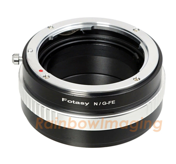 Fotasy Nikon G AF-S Lens to Sony E-Mount Mirrorless Camera Adapter, Compatible with a7 a7R a7S II III IV a9 a9II a7c Alpha 1 ZV-E10 a6600 a6500 a6400 a6300 a6000 a5100 a5000 a3500 a3000