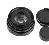 Fotasy 35mm F1.6 APS-C Multi-Coated Lens & C- Sony E-Mount Adapter, for NEX-3 NEX-3C NEX-3N NEX-5 NEX-5C NEX-5N NEX-5R NEX5T NEX-6 NEX-7 NEX-F3 a6600 a6500 a6400 a6300 a6000 a5100 a5000 a3500 a3000 ZV-E10