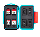 JJC MC-NSMSD16 Water-Resistant Shockproof Storage Case fit 8 x Nintendo Switch Game Card & 8 x Micro SD card
