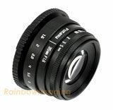 Fotasy 35MM APS-C F1.6 MC Lens +Adapter for Canon EF-M  M1 M2 M3 M5 M6 M6II M10 M50 M50 II M100 M200 Mirrorless Cameras