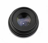Fotasy 35mm F1.6 APS-C Multi-Coated Lens & C- Sony E-Mount Adapter, for NEX-3 NEX-3C NEX-3N NEX-5 NEX-5C NEX-5N NEX-5R NEX5T NEX-6 NEX-7 NEX-F3 a6600 a6500 a6400 a6300 a6000 a5100 a5000 a3500 a3000 ZV-E10
