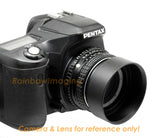 46mm Lens Hood, 46 mm Hood, Fotasy Metal 46 mm Hood Shade, 46mm Lens Hood for Canon Fuji Leica Leitz Nikon Olympus Panasonic Pentax Sony Lens, 46mm Screw-in Lens Hood