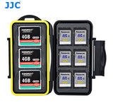CF Card Case, CD Card Case, JJC MC-SD6CF3 Anti-Shock Water-Resistant Shockproof Storage Memory Card Case fits 6 SD + 3 x CF Compact Flash Card