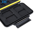 SD Card Case, Micro SD Card Case, JJC MC-SDMSD12 Rubber Sealed Water Resistant Memory Card Case fits for 4 SD Cards and 8 Micro SD Cards