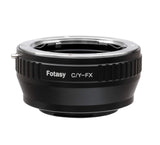 Fotasy Contax Yashica C/Y Lens to Fuji X Adapter, CY Lens X Mount Adapter, Compatible with Fujifilm X-Pro1 X-Pro2 X-Pro3 X-E2 X-E3 X-A10 X-M1 X-T1 X-T2 X-T3 X-T4 X-T10 X-T20 X-T30 X-T30II X-T100 X-H1