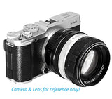 Fotasy Premier Konica AR Lens to Fuji X Adapter, KR Lens to X Mount, Compatible with Fujifilm X-Pro1 X-Pro2 X-Pro3 X-E2 X-E3 X-A10 X-M1 X-T1 X-T2 X-T3 X-T4 X-T5 X-T10 X-T20 X-T30 X-T30II X-T100 X-H1