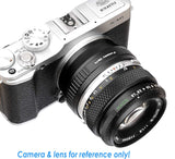 Fotasy OM Lens to Fuji X Adapter, Olympus OM to X Mount Adapter,  Compatible with Fujifilm X-Pro1 X-Pro2 X-Pro3 X-E2 X-E3 X-A10 X-M1 X-T1 X-T2 X-T3 X-T4 X-T10 X-T20 X-T30 X-T30II X-T100 X-H1