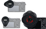JJC ES-A6500 Oval Shape Soft Silicone 360º Rotatable Ergonomic Camera Viewfinder Eyecup Eyepiece for Sony Alpha a6500 a6400 a6600
