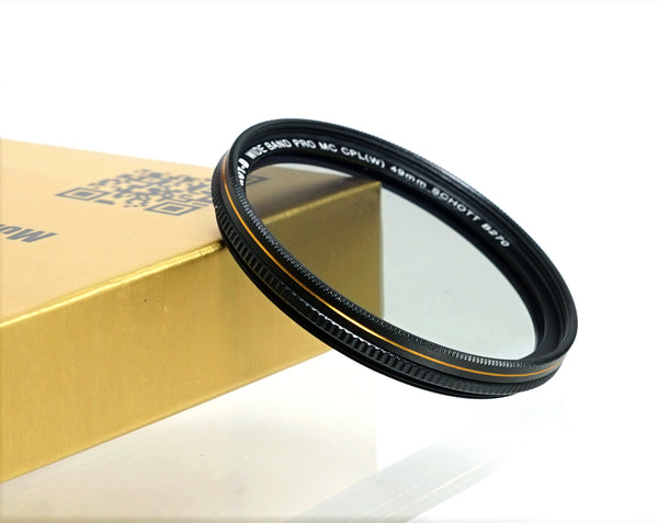 Fotasy 49mm Ultra Slim Circular PL Lens Filter, Nano Coatings MRC Multi Resistant Coating Oil Water Scratch, 18 Layers Multi-coated 49mm CPL Filter, SCHOTT B270 Glass