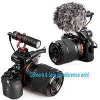 BOYA BY-MM1 Shotgun Video Microphone, Cardiod Microphone Directional Condenser Mic Vdeomicro, w/ Shock Mount Windscreen TRRS TRS, for iPhone/Andoid Smartphone, Canon Nikon Sony Camera Camcorders