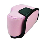 JJC S1P Pink Ultra Light Neoprene Camera Case for Sony a6600 a6500 a6400 a6300 a6100 a6000 a5100 +16-50mm Lens, Pouch Bag for Sony RX1 RX1R II Panasonic LX100 LX100 II Canon SX510 HS G1X III Sigma FP