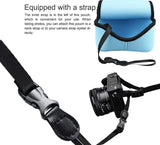 JJC S1DSB Sky Blue Ultra Light Neoprene Camera Case for Sony a6600 a6500 a6400 a6300 a6100 a6000 a5100 +16-50mm Lens, Pouch Bag for Sony RX1 RX1R II Panasonic LX100 LX100 II Canon SX510 HS G1X III Sigma FP