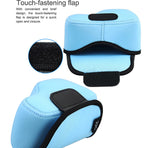 JJC S1DSB Sky Blue Ultra Light Neoprene Camera Case for Sony a6600 a6500 a6400 a6300 a6100 a6000 a5100 +16-50mm Lens, Pouch Bag for Sony RX1 RX1R II Panasonic LX100 LX100 II Canon SX510 HS G1X III Sigma FP