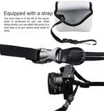 JJC S1GR Gray Ultra Light Neoprene Camera Case Pouch Bag, Compatible with Sony a6600 a6500 a6400 a6300 a6100 a6000 a5100 with Sony SELP1650 16-50mm Zoom Pancake Lens, Size 120 x 73 x 87mm