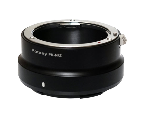 Fotasy Pentax PK Lens to Nikon Z Mount Mirrorless Camera Adapter, Infinity Focus, Compatible with Nikon Mirrorless Z5 Z50 Z6 Z7 Z6II Z7II Z fc Z9