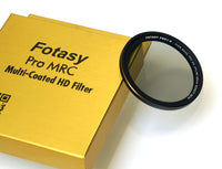 Fotasy 52mm Ultra Slim Circular PL Lens Filter, Nano Coatings MRC Multi Resistant Coating Oil Water Scratch, 18 Layers Multi-coated 52mm CPL Filter, Japan Imported Glass