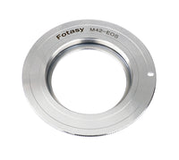 Fotasy Copper M42 Lens to Canon EF Adapter, 42mm Screw Mount Lens to EFs, Infinity Focus, Compatible with Canon DSLR 6D 5D Mark IV III II 1Ds 1D 7D II 90D 80D 77D 70D 60D 50D 1300D 1200D 1100D 760D