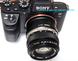 Fotasy Olympus OM lens to Sony E-Mount Mirrorless Camera Adapter, Compatible with a7 a7R a7S II III IV a9 a9II a7c Alpha 1 ZV-E10 a6600 a6500 a6400 a6300 a6000 a5100 a5000 a3500 a3000