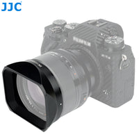 JJC LH-JXF56F12R Bayonet Metal Square Lens Hood for Fujifilm XF 56mm f/1.2 R WR, Fuji XF 56mm Hood Shade, Aluminium Alloy,  Hood Cap