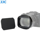JJC LH-JXF56F12R Bayonet Metal Square Lens Hood for Fujifilm XF 56mm f/1.2 R WR, Fuji XF 56mm Hood Shade, Aluminium Alloy,  Hood Cap