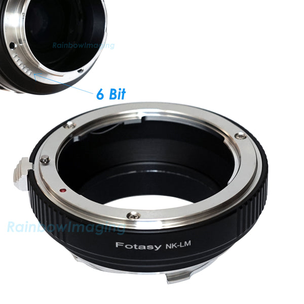 Fotasy Nikon Ai AIS Non-AI F Mount Lens to Leica M Mount Adapter