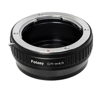 Fotasy Contax C/Y CY lens  to Micro 4/3 Adapter, fits Olympus E-PL6 E-PL7 E-PL8 OM-D E-M1 I II E-M1X E-M5 I II III E-PM2 E-PM1 PEN-F/ Panasonic G7 G9 GF6 GF7 GF8 GH4 GH5 GM5 GX7 GX8 GX9 GX80 GX85 GX850 G90 G91 G95 G100