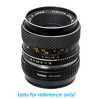 Fotasy Contax C/Y CY lens  to Micro 4/3 Adapter, fits Olympus E-PL6 E-PL7 E-PL8 OM-D E-M1 I II E-M1X E-M5 I II III E-PM2 E-PM1 PEN-F/ Panasonic G7 G9 GF6 GF7 GF8 GH4 GH5 GM5 GX7 GX8 GX9 GX80 GX85 GX850 G90 G91 G95 G100