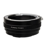 Fotasy Pentax PK Lens to Micro 4/3 Adapter, fits Olympus E-PL6 E-PL7 E-PL8 OM-D E-M1 I II E-M1X E-M5 I II III E-PM2 E-PM1 PEN-F/ Panasonic G7 G9 GF6 GF7 GF8 GH4 GH5 GM5 GX7 GX8 GX9 GX80 GX85 GX850 G90 G91 G95 G100