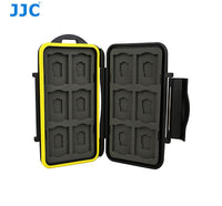 SD Card Case, Micro SD Card Case, JJC MC-SDMSD24 Anti-Shock Water-Resistant Shockproof Storage Memory Card Case fits 12 SD Cards & 12 Micro SD Cards