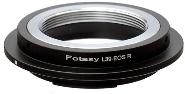 Fotasy Adjustable M39 Lens to Canon EOS RF Mirrorless Camera Adapter, Copper Mount, fits Leica M39 / L39 / LTM/ 39MM Screw Mount Lens & Canon EOS RF Camera EOS R EOS RP R3 R5 R6