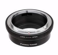 Fotasy Canon FD Lens to Canon EF-M Mount Adapter, FD EOS M Adapter, Compatible with Canon FD FL Lens and Canon EOS M Mount Mirrorless Camera M1 M2 M3 M5 M6 M6II M10 M50 M50 II M100 M200