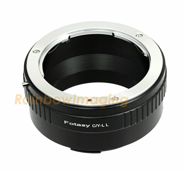 Fotasy Contax Yashica CY Lens to Leica L Mount Adapter, Compatible with Leica TL2 TL T CL SL SL2 SL2-S and Panasnoc S1 S1R S1H S5 and Sigma fp fp L