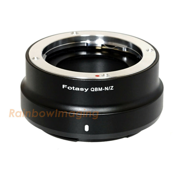 Fotasy Rollei QBM Lens to Nikon Z Mount Mirrorless Camera Adapter, Compatible with Rollei QBM Lens & Nikon Mirrorless Z5 Z50 Z6 Z7 Z6II Z7II Z fc Z9