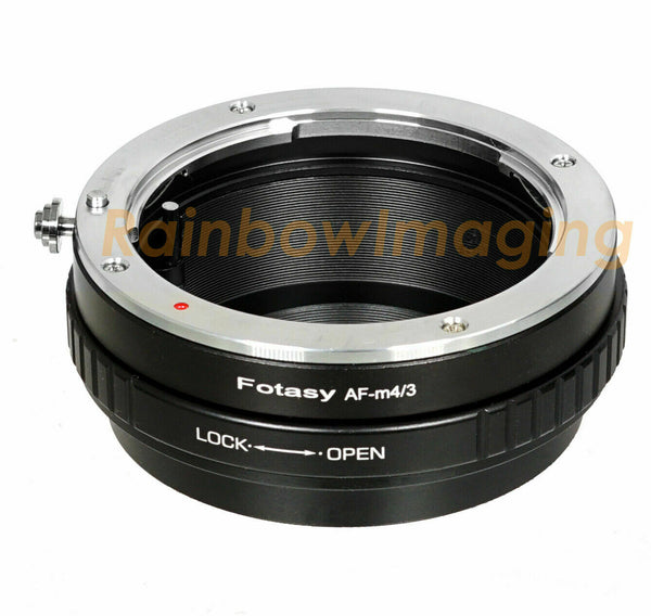 Fotasy Sony A-Mount AF Lens to Micro 4/3 Adapter, fits Olympus E-PL6 E-PL7 E-PL8 OM-D E-M1 I II E-M1X E-M5 I II III E-PM2 E-PM1 PEN-F/ Panasonic G7 G9 GF6 GF7 GF8 GH4 GH5 GM5 GX7 GX8 GX9 GX80 GX85 GX850 G90 G91 G95 G100