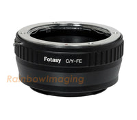 Fotasy Contax Yashica C/Y Lens to Sony E-Mount Mirrorless Camera Adapter, Compatible with a7 a7R a7S II III IV a9 a9II a7c Alpha 1 ZV-E10 a6600 a6500 a6400 a6300 a6000 a5100 a5000 a3500 a3000