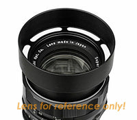 Fotasy 40.5mm Metal Vented Hood, 40.5 mm Hood, for Nikon Nikkor Sony Canon Pentax lens + Front Snap on Cap