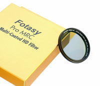Fotasy 43mm Ultra Slim Circular PL Lens Filter, Nano Coatings MRC Multi Resistant Coating Oil Water Scratch, 18 Layers Multi-coated 43mm CPL Filter, SCHOTT B270 Glass