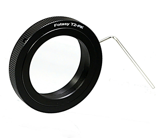 Fotasy Adjustable T/T2 Telescope Lens to Pentax K Mount DSLR Camera Adapter Ring, Compatible with K-70 K-1 K-3 II K-S2 K-S1 K-3 K-50 K-30 K-5 IIs K-5 II K-5 K-500 K-50 K-30 K-x K-7 K-m K2000 K20D