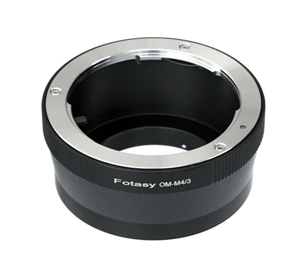 Fotasy Olympus OM lens to Micro 4/3 Adapter, fits Olympus E-PL6 E-PL7 E-PL8 OM-D E-M1 I II E-M1X E-M5 I II III E-PM2 E-PM1 PEN-F/ Panasonic G7 G9 GF6 GF7 GF8 GH4 GH5 GM5 GX7 GX8 GX9 GX80 GX85 GX850 G90 G91 G95 G100