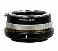 Fotasy Nikon G AF-S F Mount Lens to Nikon Z Mount Mirrorless Camera Adapter, Aperture Control Ring, Compatible with Nikon G AF-S F Mount Lens & Nikon Mirrorless Z5 Z50 Z6 Z7 Z6II Z7II Z fc Z9