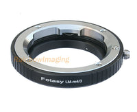 Fotasy Leica M lens to Micro 4/3 Adapter, fits Olympus E-PL6 E-PL7 E-PL8 OM-D E-M1 I II E-M1X E-M5 I II III E-PM2 E-PM1 PEN-F/ Panasonic G7 G9 GF6 GF7 GF8 GH4 GH5 GM5 GX7 GX8 GX9 GX80 GX85 GX850 G90 G91 G95 G100
