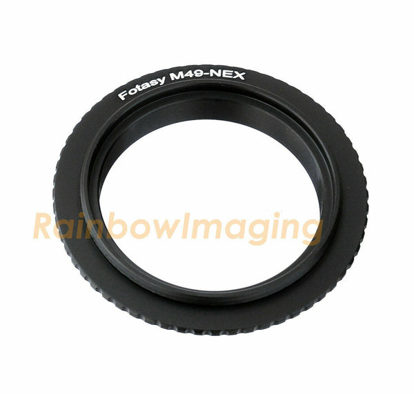Fotasy 49mm Reverse Macro Lens Adapter Ring for Sony E-Mount Cameras, Compatible with a7 a7R a7S II III IV a9 a9II a7c Alpha 1 ZV-E10 a6600 a6500 a6400 a6300 a6000 a5100 a5000 a3500 a3000
