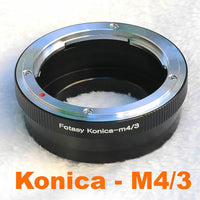 Fotasy KONICA AR lens to Micro 4/3 Adapter, fits Olympus E-PL6 E-PL7 E-PL8 OM-D E-M1 I II E-M1X E-M5 I II III E-PM2 E-PM1 PEN-F/ Panasonic G7 G9 GF6 GF7 GF8 GH4 GH5 GM5 GX7 GX8 GX9 GX80 GX85 GX850 G90 G91 G95 G100