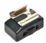 JJC MSA-8 1/4"-20 threaded socket to "cold" universal flash shoe adapter