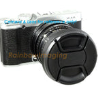 43mm Wide Angle Hood, 43 mm Curved Hood, Fotasy Low Profile Tilted Vented Hood Shade, with 58mm lens Cap