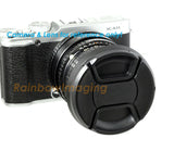 52mm Wide Angle Hood, 52 mm Curved Hood, Fotasy Low Profile Tilted Vented Hood Shade, with 67mm lens Cap